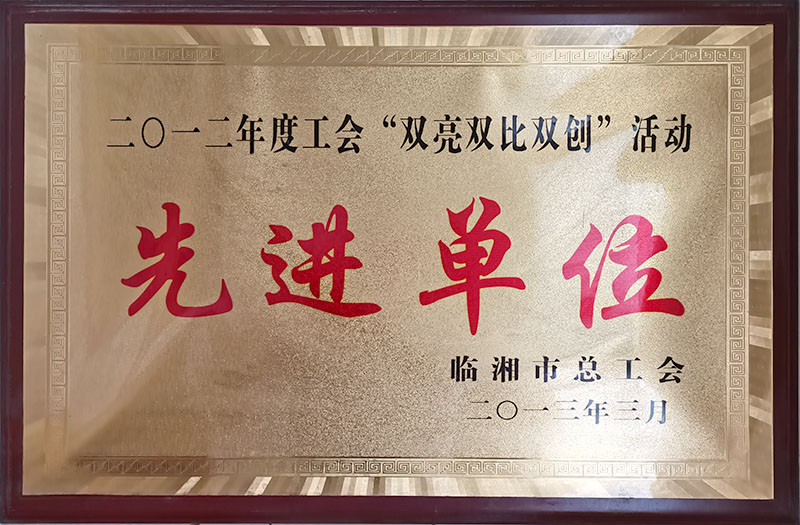 2012年度工會(huì)“雙亮雙比雙創(chuàng)”活動(dòng)先進(jìn)單位